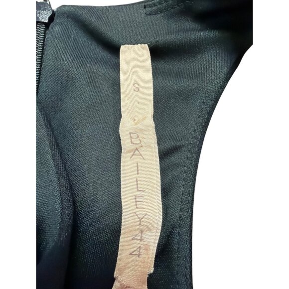 Bailey 44 Womens Black & Gold Faux Snakeskin Bodycon Sleeveless Mini Dress Size - Picture 7 of 10